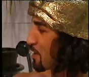 Bewitching MILF sucking a huge cock