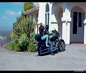 Aussie biker's perfect body