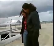 Pretty ho getting fucked by her long-haired boyfriend