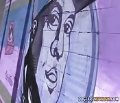 Un plan à trois en noir et blonde