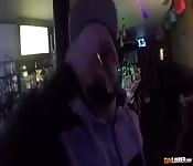 Sexy brunette picked up