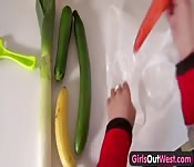 Legumes dans la chatte