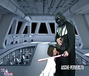 Leia baisée analement par Dark Vador 