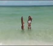 Squirting beach Latinas