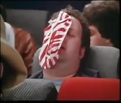 Hostesses entertaining passengers