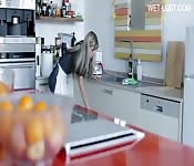 Tight blonde maid can't say no to it